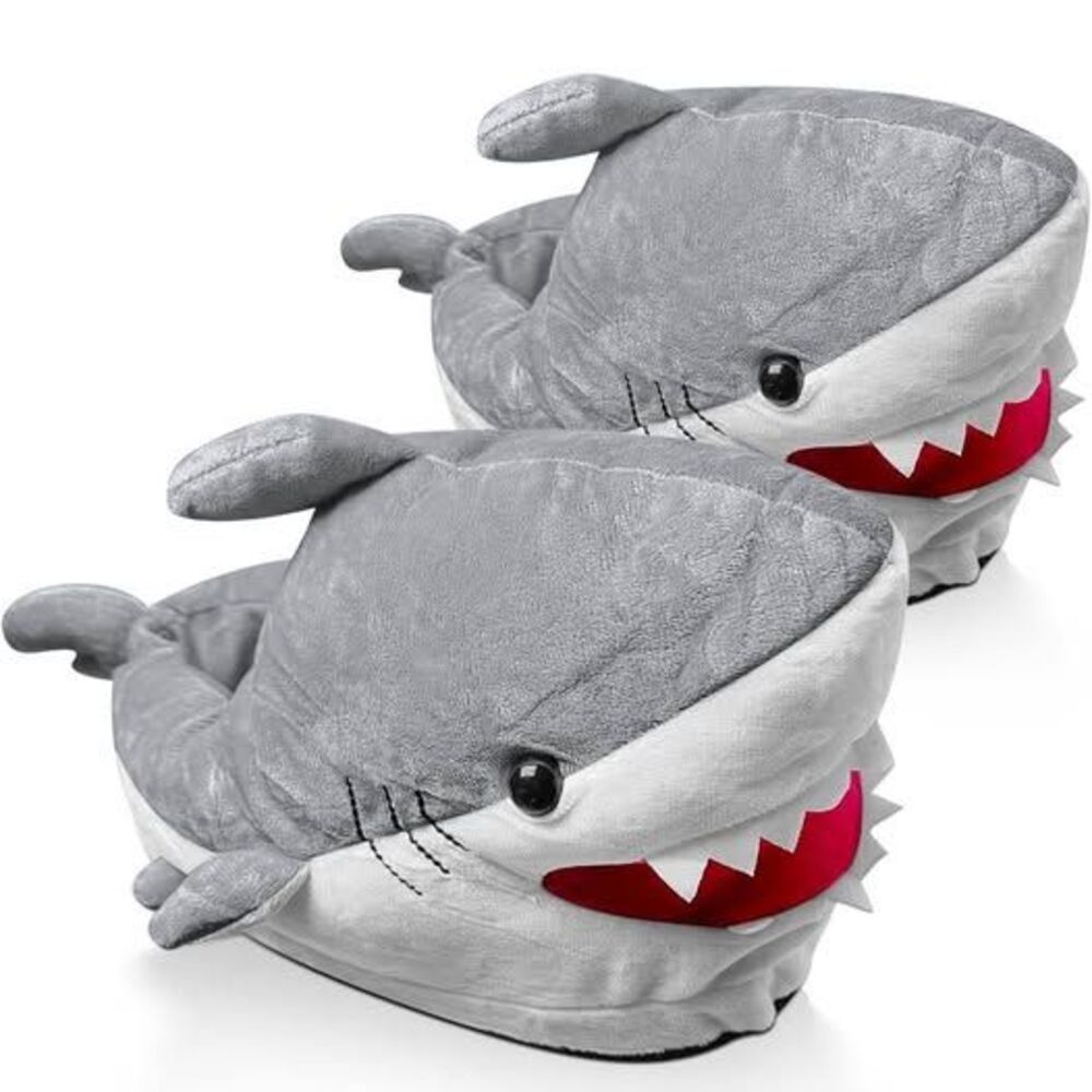 Shark Slippers House Shoes One Size NEW
